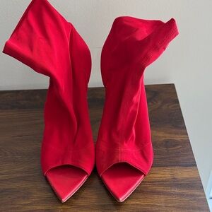 Gianvito rossi ankle peep toe boots